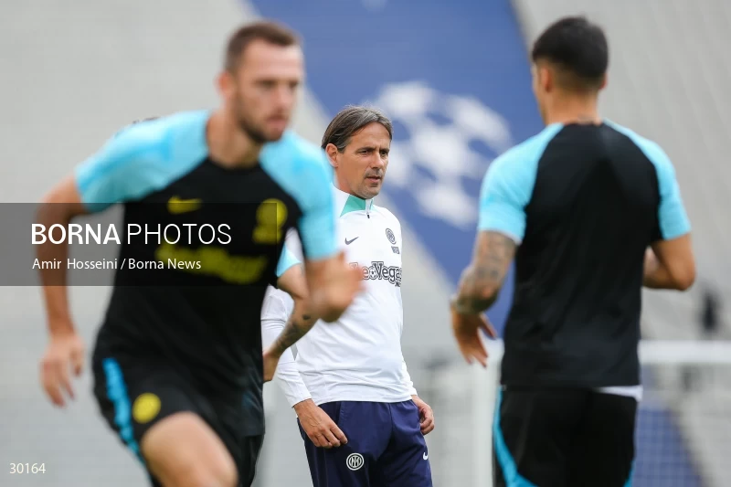 Inter Milan training session before the UEFA Champions League Final match
