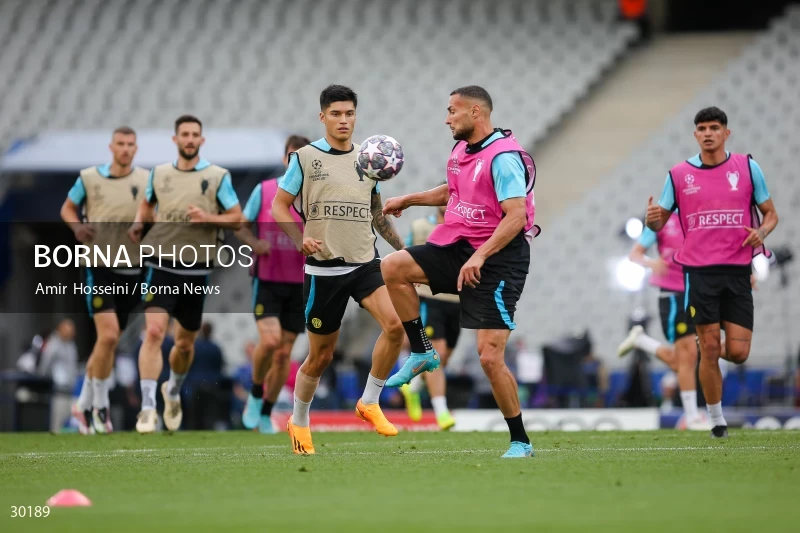 Inter Milan training session before the UEFA Champions League Final match