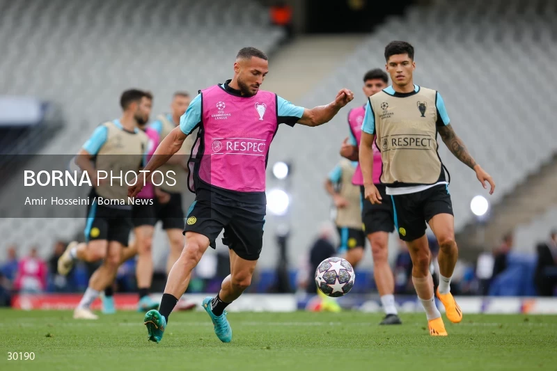 Inter Milan training session before the UEFA Champions League Final match