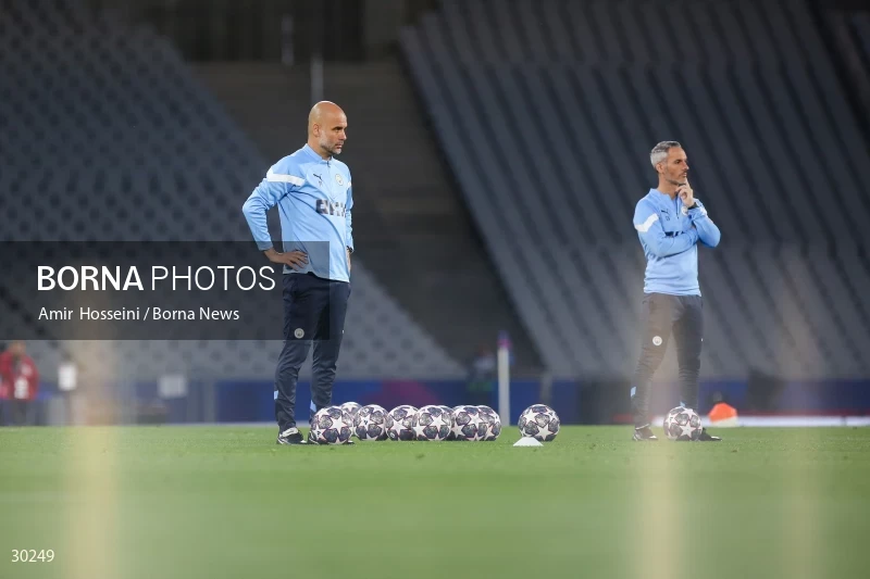 Manchester City training session before the UEFA Champions League Final match