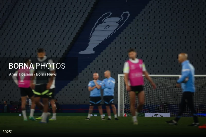 Manchester City training session before the UEFA Champions League Final match