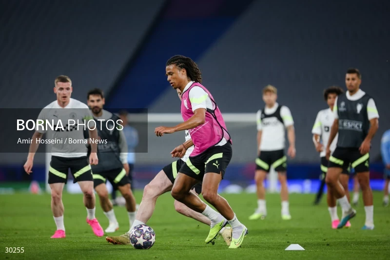 Manchester City training session before the UEFA Champions League Final match