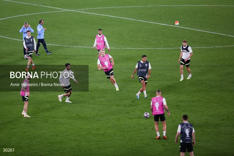 Manchester City training session before the UEFA Champions League Final match