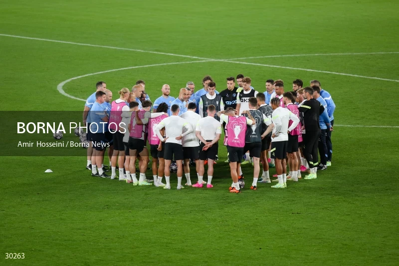 Manchester City training session before the UEFA Champions League Final match