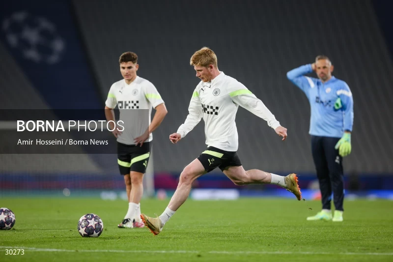 Manchester City training session before the UEFA Champions League Final match
