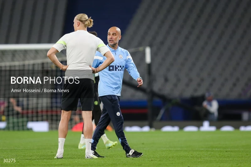 Manchester City training session before the UEFA Champions League Final match