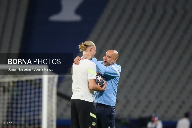 Manchester City training session before the UEFA Champions League Final match