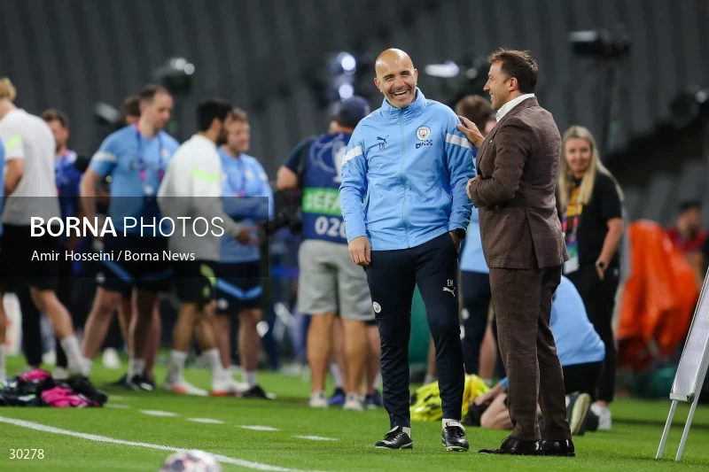 Manchester City training session before the UEFA Champions League Final match