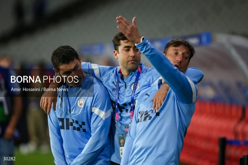 Manchester City training session before the UEFA Champions League Final match