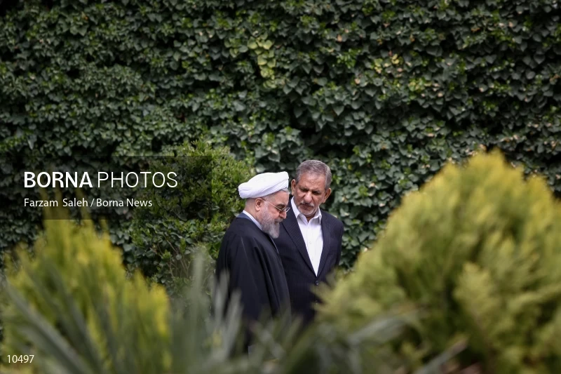 Hassan Rouhani and Eshaq Jahangiri