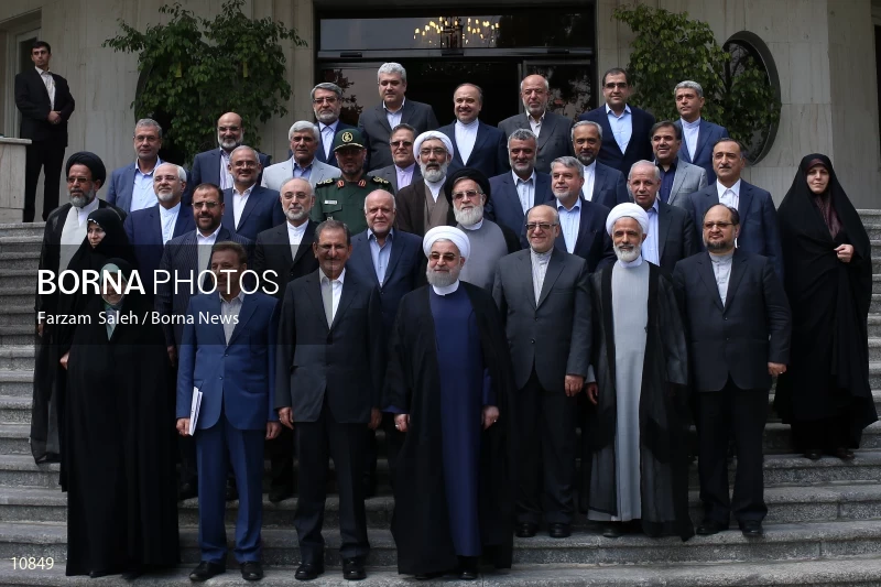 The Last Meeting of Rouhani's First Presidency Cabinet Members