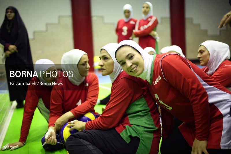 Iranian women’s sitting volleyball team