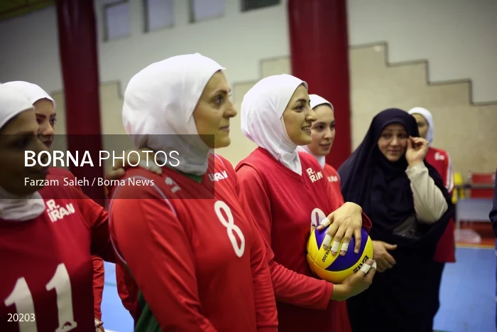 Iranian women’s sitting volleyball team
