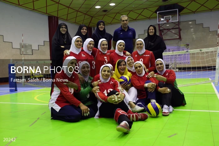 Iranian women’s sitting volleyball team