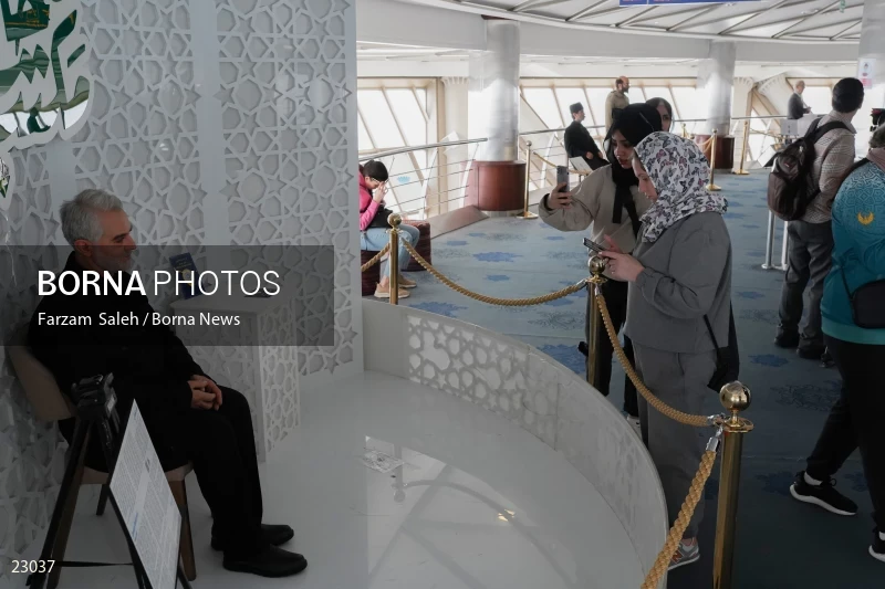 Foreign athletes visit Tehran's Milad Tower