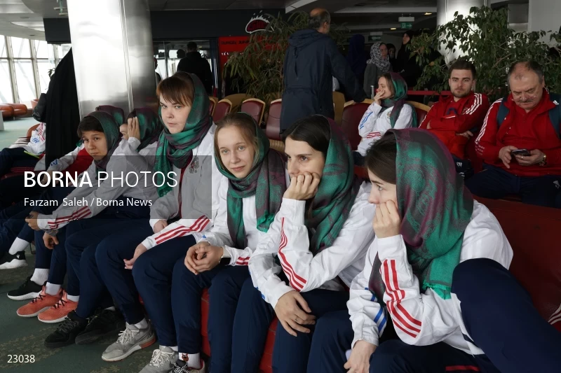 Foreign athletes visit Tehran's Milad Tower