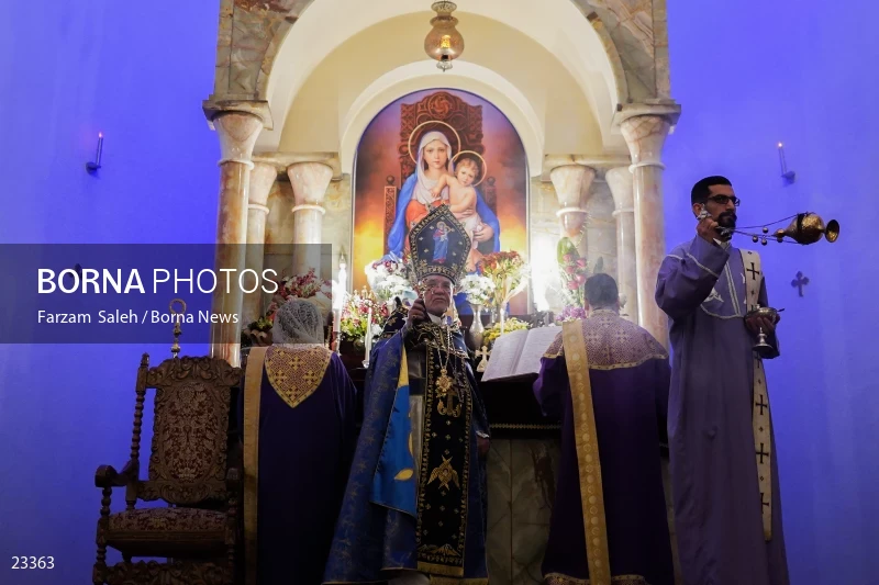 The new year ceremony in the Holy Church of Sarkis