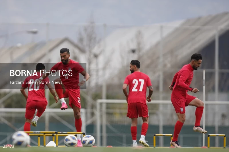 The first training session of the national football team with the presence of Amir Ghalenoei
