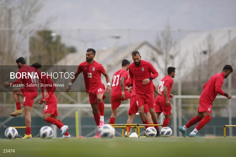 The first training session of the national football team with the presence of Amir Ghalenoei