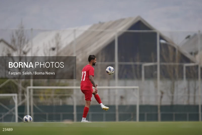 The first training session of the national football team with the presence of Amir Ghalenoei