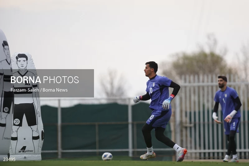 The first training session of the national football team with the presence of Amir Ghalenoei