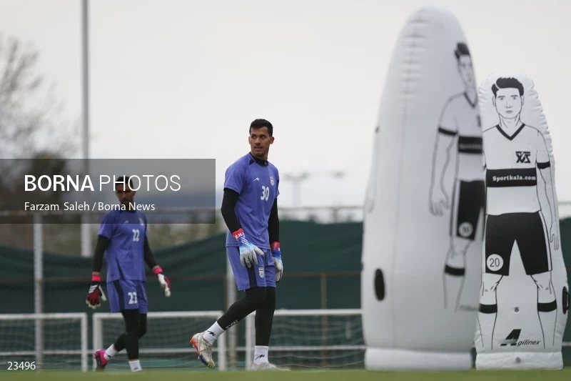The first training session of the national football team with the presence of Amir Ghalenoei