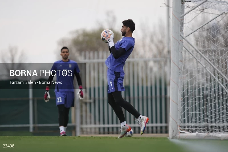 The first training session of the national football team with the presence of Amir Ghalenoei