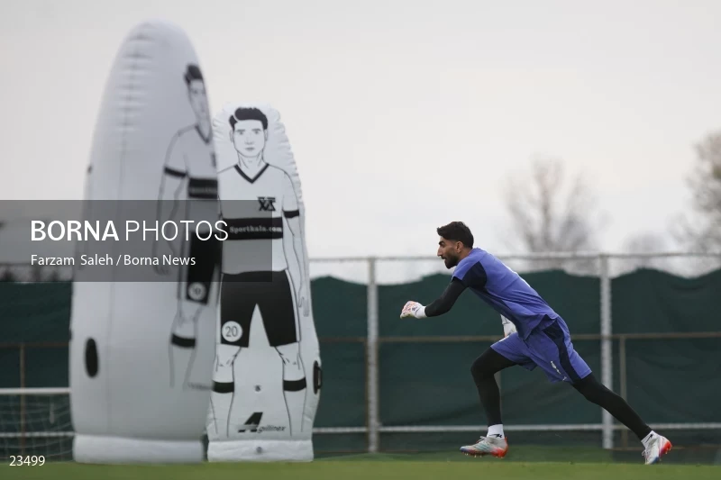 The first training session of the national football team with the presence of Amir Ghalenoei