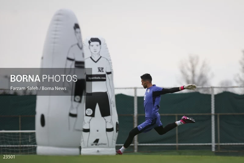 The first training session of the national football team with the presence of Amir Ghalenoei