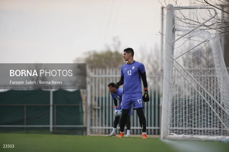 The first training session of the national football team with the presence of Amir Ghalenoei