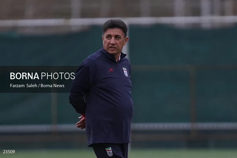 The first training session of the national football team with the presence of Amir Ghalenoei
