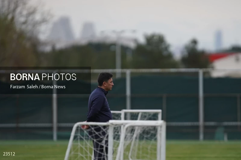 The first training session of the national football team with the presence of Amir Ghalenoei