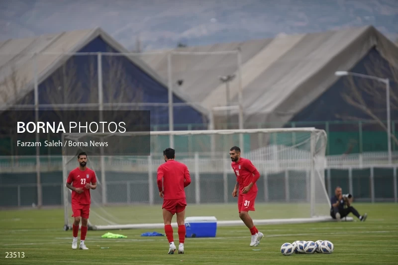 The first training session of the national football team with the presence of Amir Ghalenoei