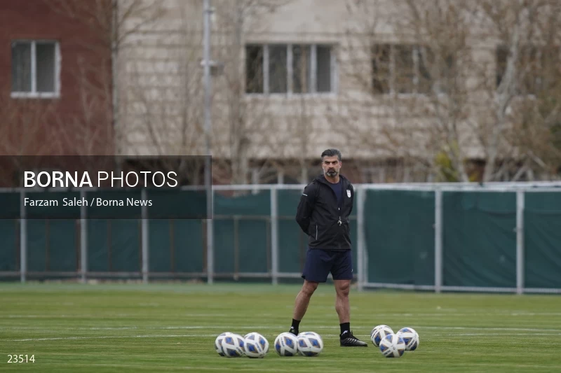 The first training session of the national football team with the presence of Amir Ghalenoei