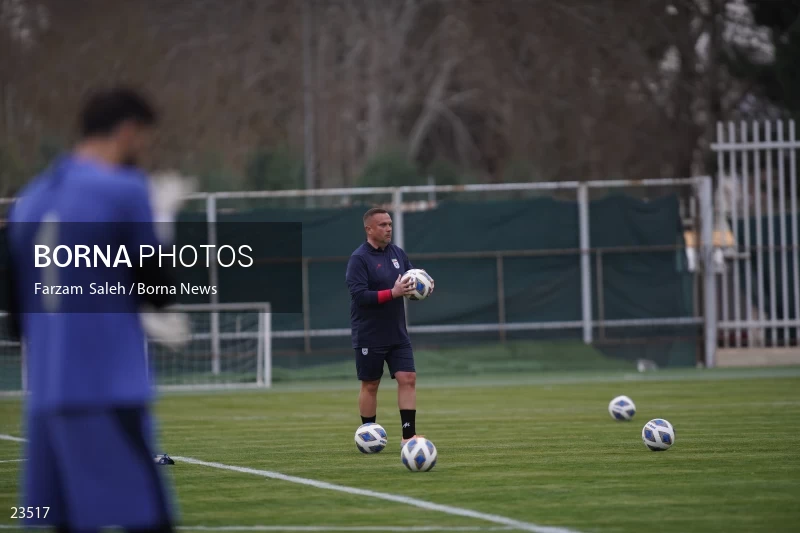 The first training session of the national football team with the presence of Amir Ghalenoei