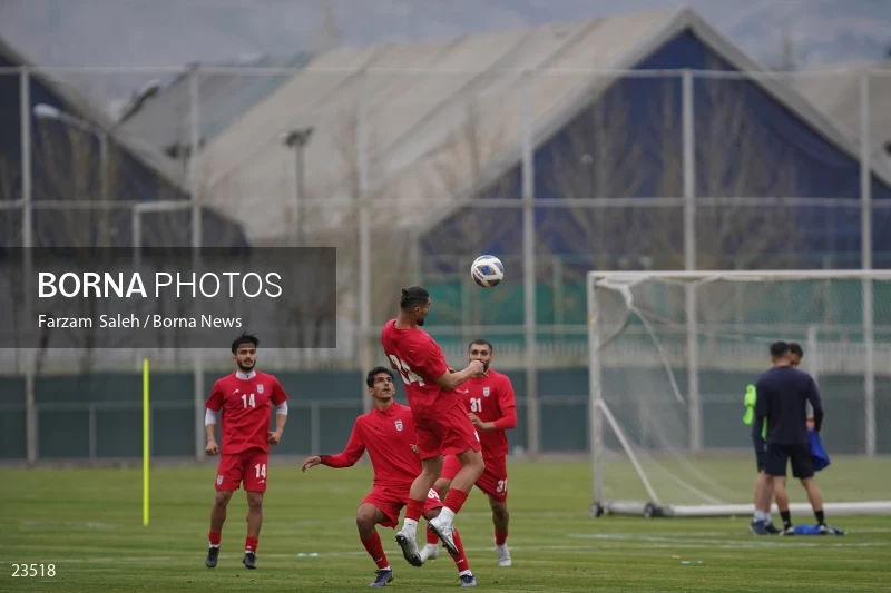 The first training session of the national football team with the presence of Amir Ghalenoei