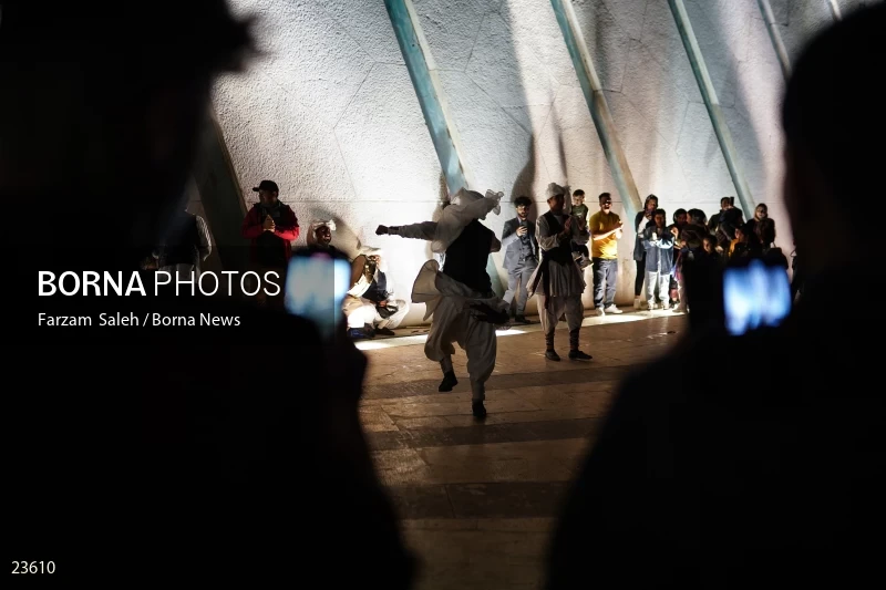 Performing cultural programs in Azadi Square on the first night of spring