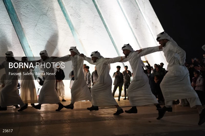 Performing cultural programs in Azadi Square on the first night of spring