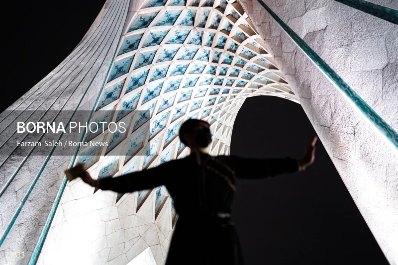 Performing cultural programs in Azadi Square on the first night of spring