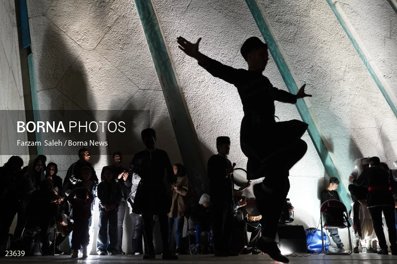 Performing cultural programs in Azadi Square on the first night of spring