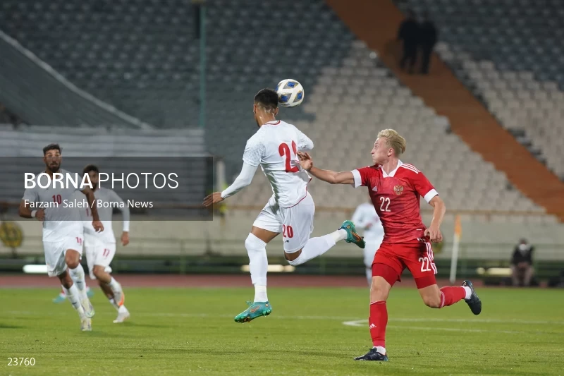 Iran v Russia friendly football match