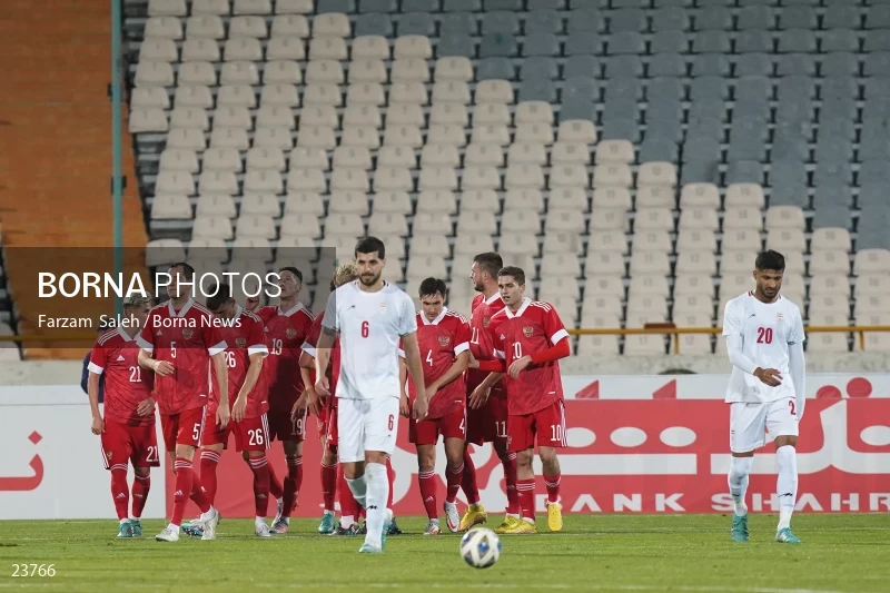 Iran v Russia friendly football match