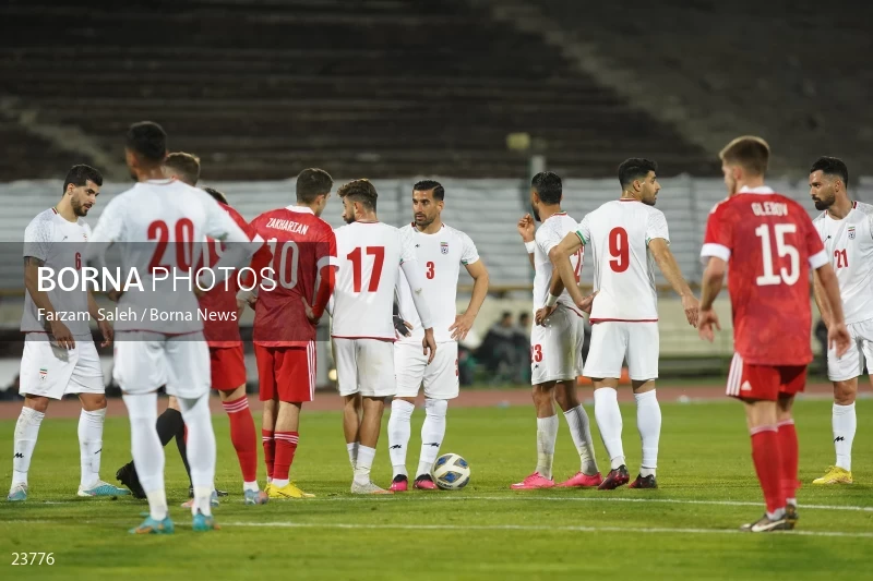 Iran v Russia friendly football match