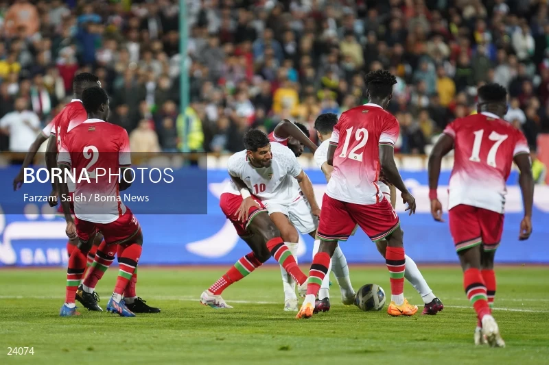 Iran v Kenya friendly football match