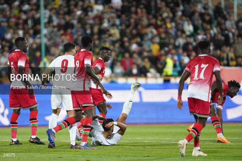 Iran v Kenya friendly football match