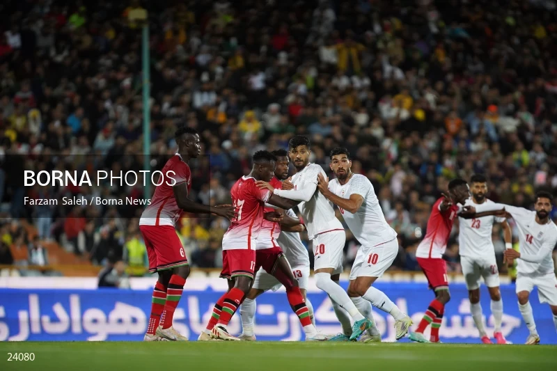 Iran v Kenya friendly football match