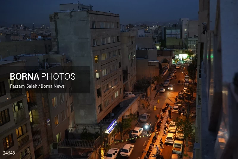 Iftar banquet ceremony in Tehran streets