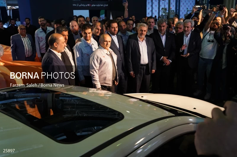 Unveiling of Cadila and Shahin Plus cars at Saipa Automobile Factory