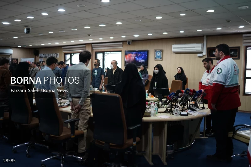 Press conference of Pir Hossein Kolivand, head of Iranian Red Crescent Society