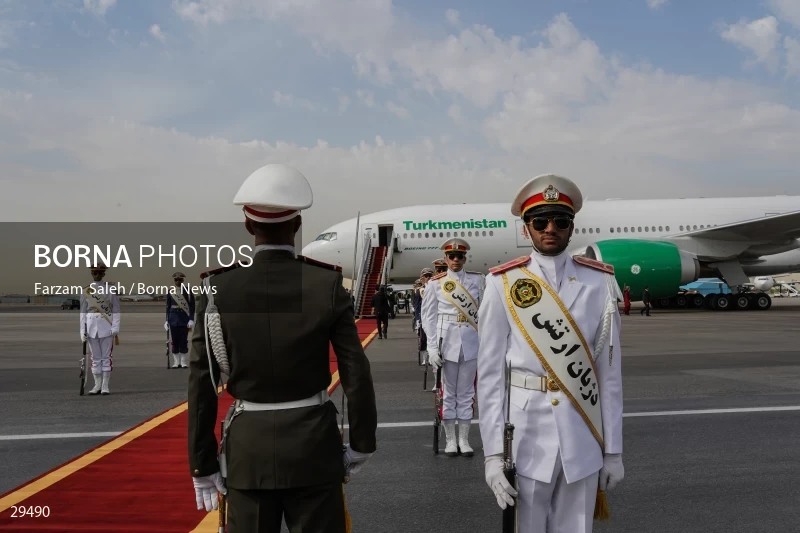 Arrival of the Chairman of the People's Council of Turkmenistan Gurbanguly Berdimuhamedow to Tehran